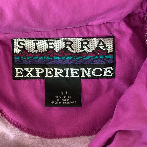 Vintage 90’s Nylon Pullover Windbreaker SIERRA EXPERIENCE Large - Picture 8 of 8